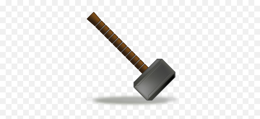 Thor Hammer Icon - Cartoon Hammer Png Emoji,Mjolnir Facebook Emoticon