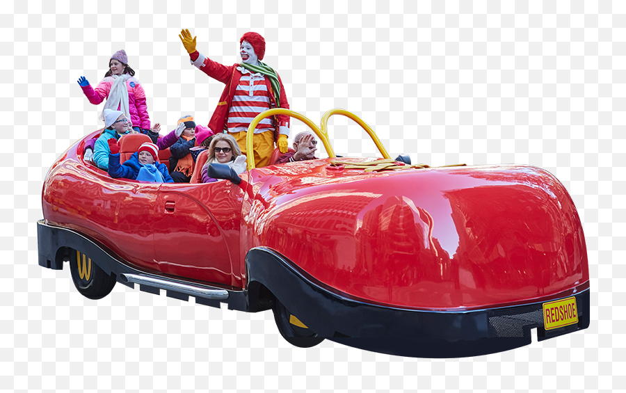 Macys Thanksgiving Day Parade - Ronald Mcdonald Car Png Emoji,Emoji Float Toys