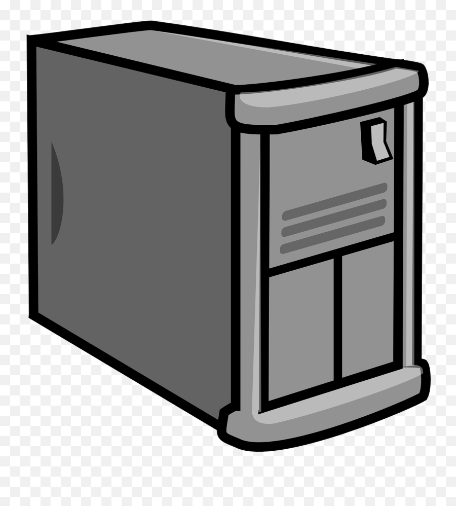 Server Computer Case Workstation Png - Server Clipart Transparent Emoji,Broken Computer Emoticon