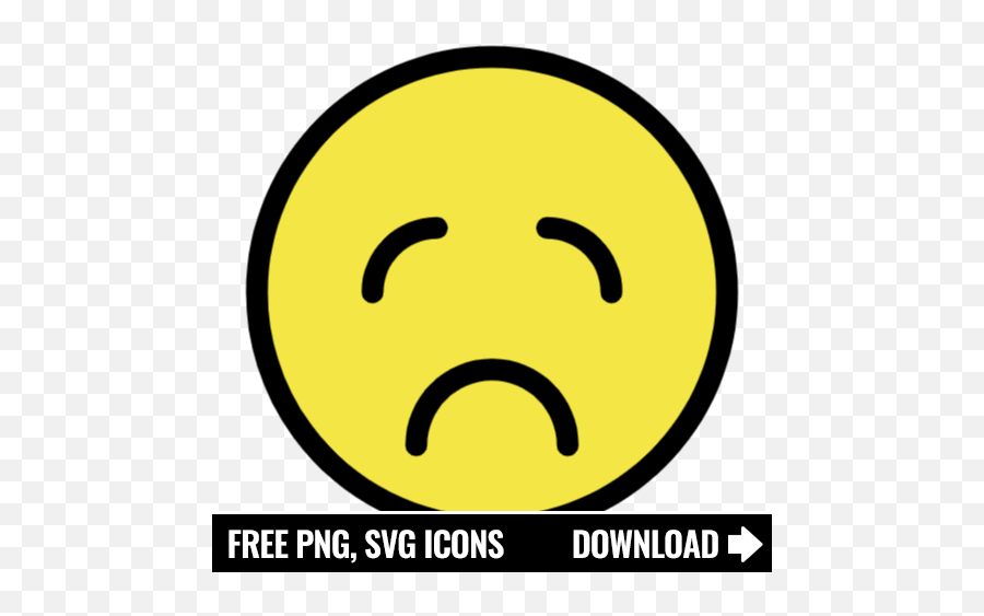 Free Sad Face Icon Symbol - Happy Emoji,Vector Face Feeling Emoticon