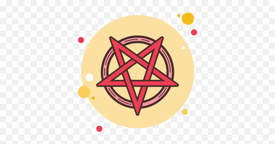 Pentagram Devil Icon - Yellow Pentagram Emoji,Gmail Devil Emoticon