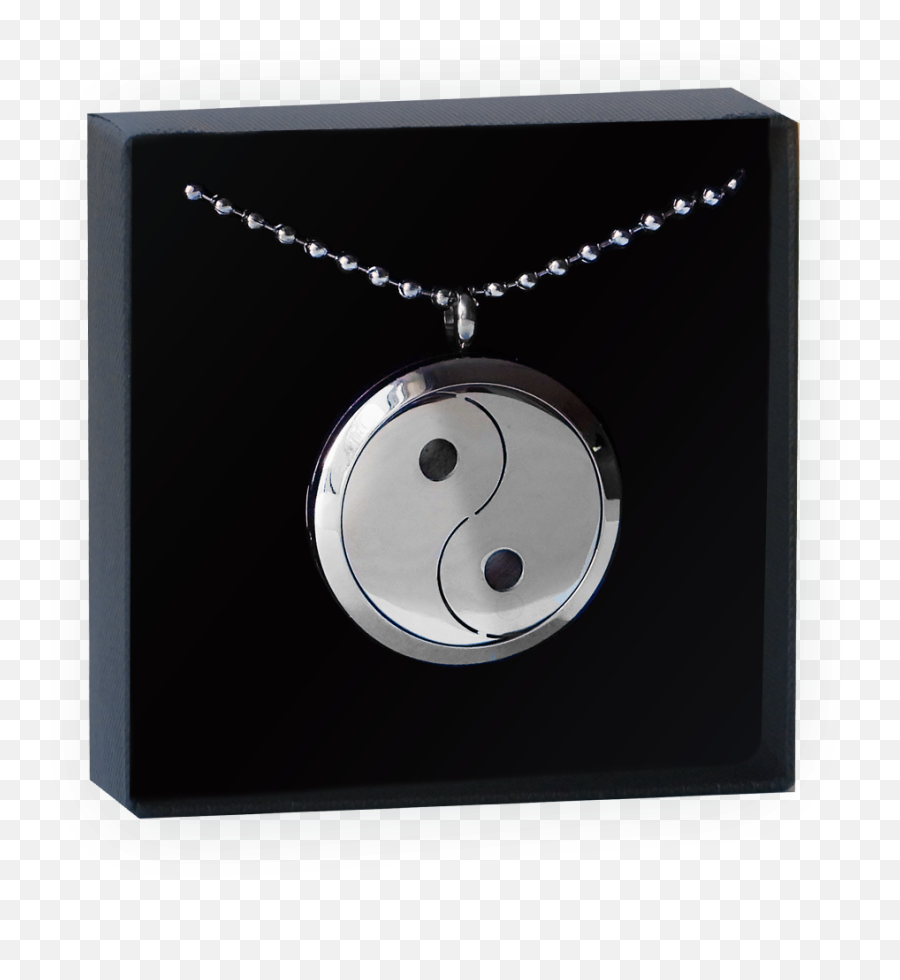 Yin Yang Aromatherapy Diffuser Pendant - Solid Emoji,Yin Yang Emoticon