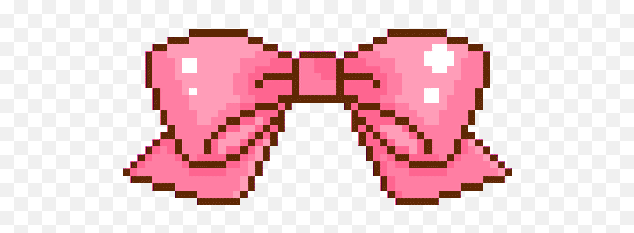 Top Bow Stickers For Android U0026 Ios Gfycat - Pink Bow Pixel Art Emoji,Taking A Bow Emoji