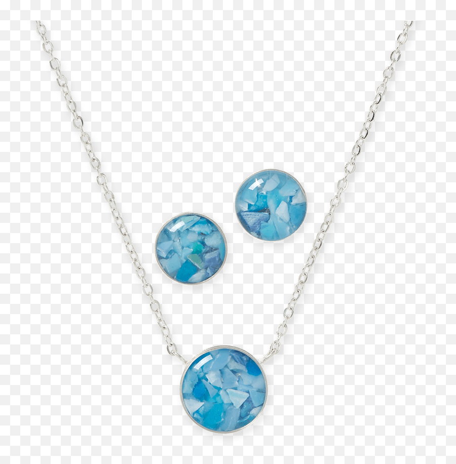 Sterling Silver Necklace U0026 Earring Set Emoji,Waves Of Emotions Jewelry