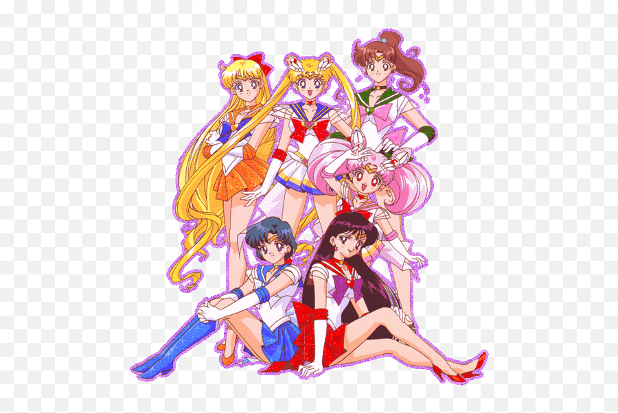 Top Sailor Muscles Stickers For Android - Sailor Moon Glitter Gif Emoji,Sailor Moon Emojis