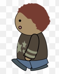 Curly Haired Boy In A Gray Shirt Surprised Face Walking Clipart Emoji,Surprised Emoticon Png