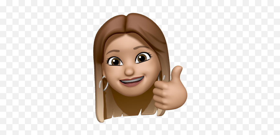 Sweet Nostalgia Styled Emoji,Medium Brown Thumbs Up Emoji