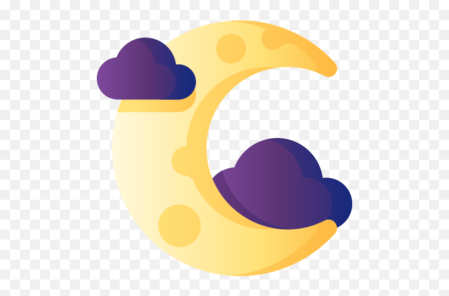 Half Moon - Free Weather Icons Emoji,Night Moon Emoji