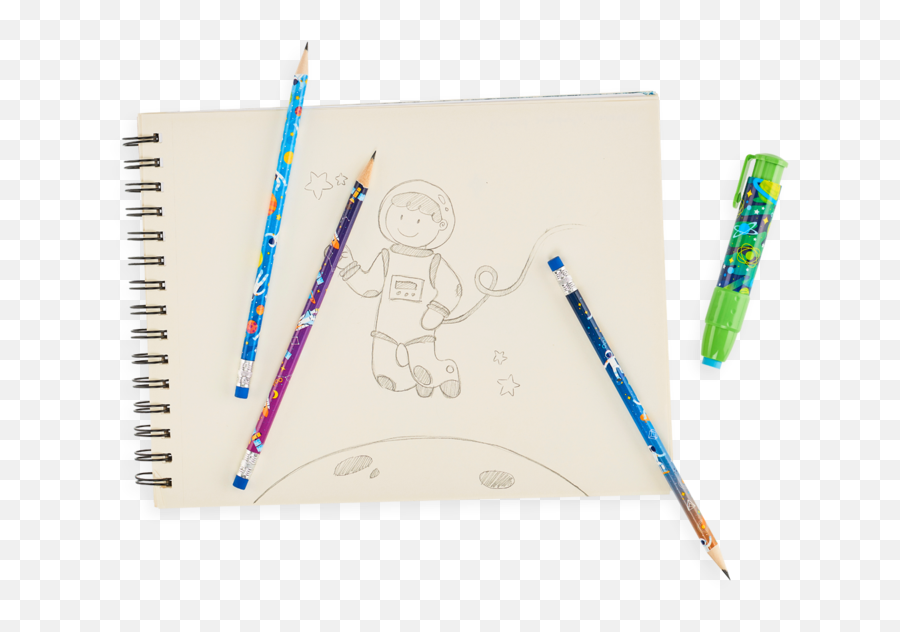 Graphite Pencils Astronauts Set Of 12 - Thatu0027s Darling Emoji,Notepad Emoji Pencil