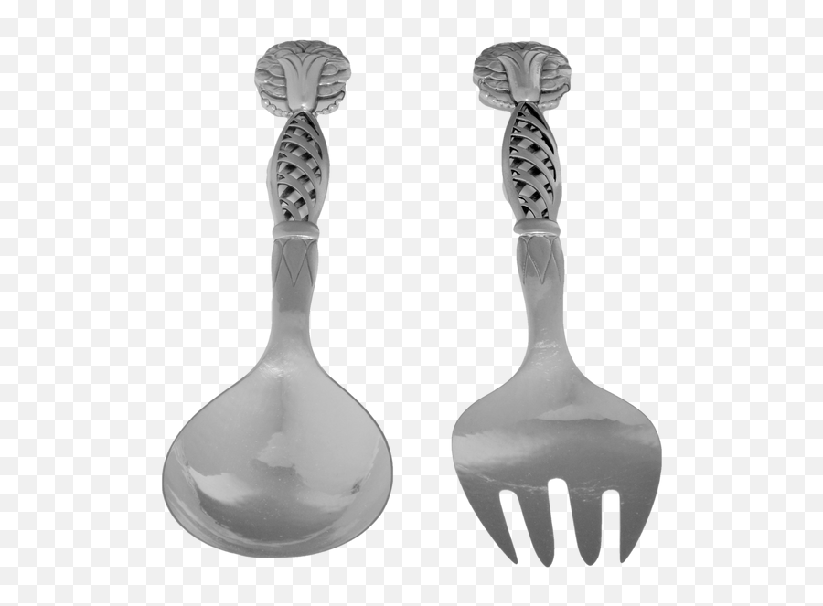 Georg Jensen Salad Servers Danish 20th Century U2013 Kofski Emoji,Spoon Emoji Black And White