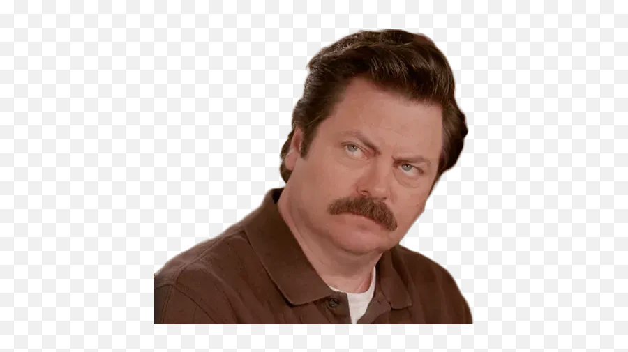 Stickers Cloud - For Men Emoji,Ron Swanson Emotions