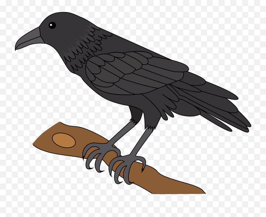 Raven Clipart - American Crow Emoji,Raven Bird Emoji