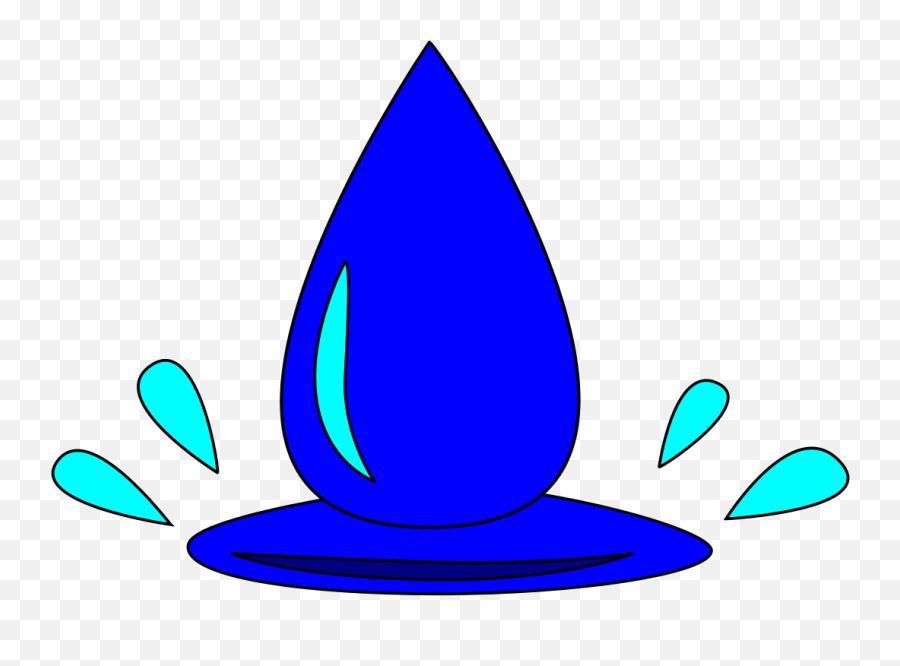 File - Water Droplet Svg Wikimedia Commons Svg Water Drop Clipart Emoji,Water Droplets Emoji