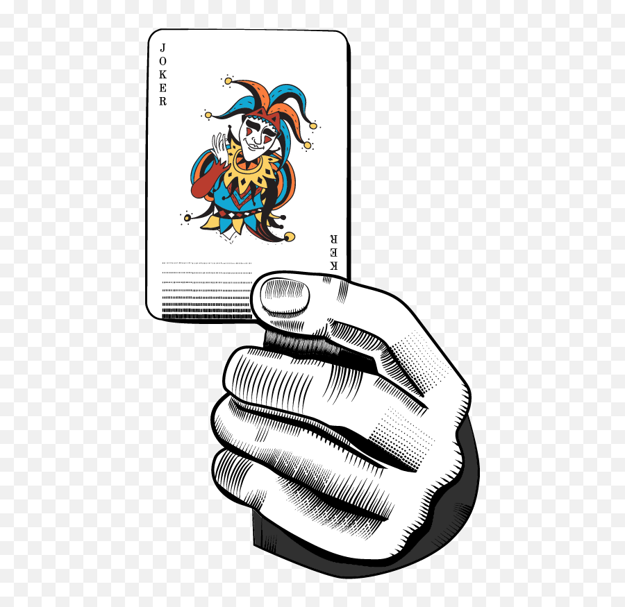 Joker Hand Clown Sticker - Hình Là Bài Joker Emoji,Black Clown Emoji