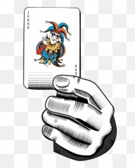 Joker Hand Clown Sticker - Hình Là Bài Joker Emoji,Black Clown Emoji