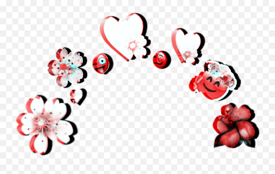 Red Red Spiral Aesthetic Crown Sticker By Esma Sla - Girly Emoji,Red Wings Emoji