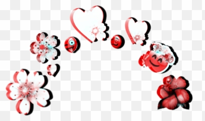Red Red Spiral Aesthetic Crown Sticker By Esma Sla - Girly Emoji,Red Wings Emoji