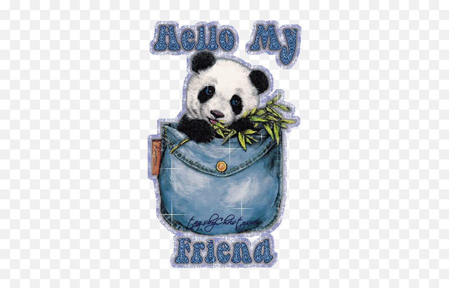 Hello Friend Panda - Soft Emoji,Emotions De Panda