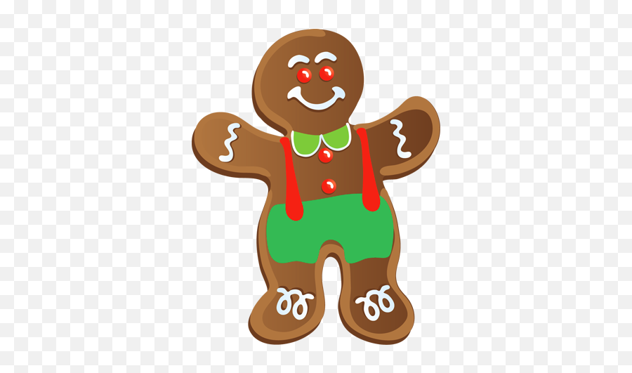 Free Gingerbread Man Clip Art 3 - Gingerbread Clipart Transparent Emoji,Gingerbread Cookie Emoji