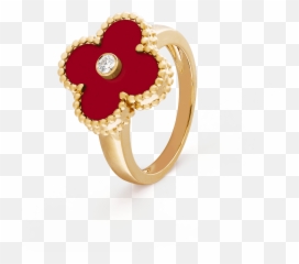 Arpels - Van Cleef And Arpels Ring Emoji,Four Red Rings Emoji
