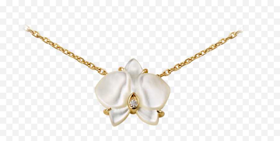 Par Cartier Necklace - Cartier Orchidee Emoji,Moon Emoji Necklaces