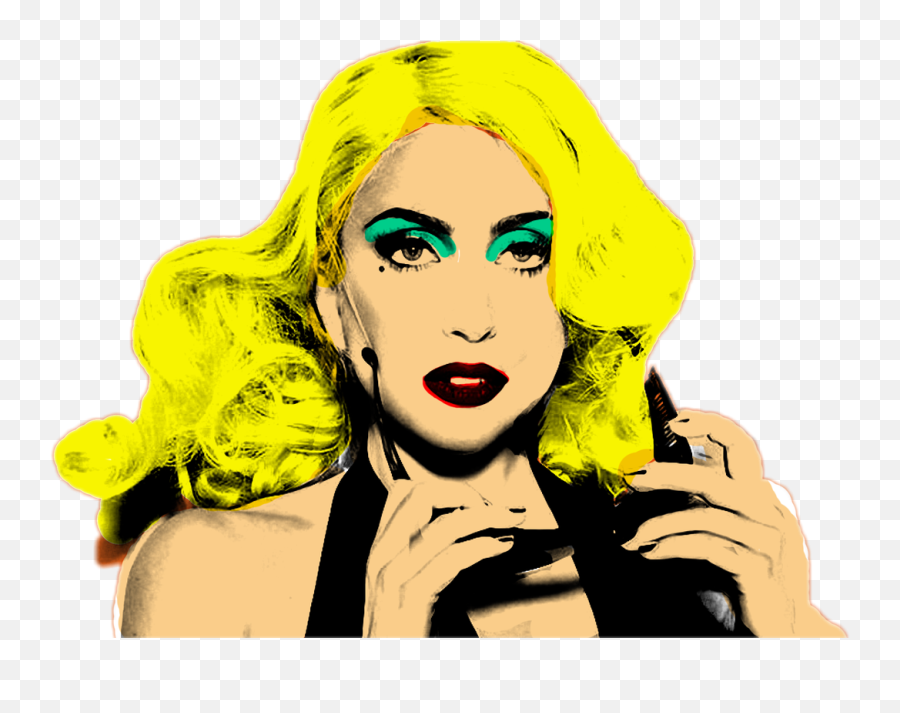 Lady Gaga Transparent Png Image - Andy Warhol Lady Gaga Pop Art Emoji,Lady Gaga At Emotion Resolution