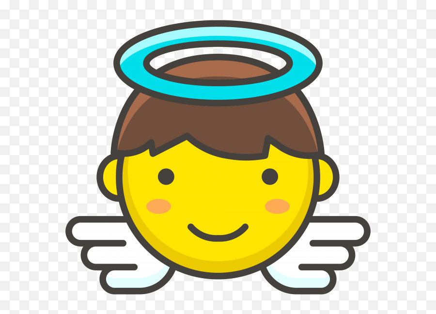 Download Baby Angel Emoji - Angel Face Clipart,Angel Emoji