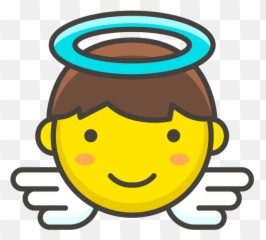 Download Baby Angel Emoji - Angel Face Clipart,Angel Emoji