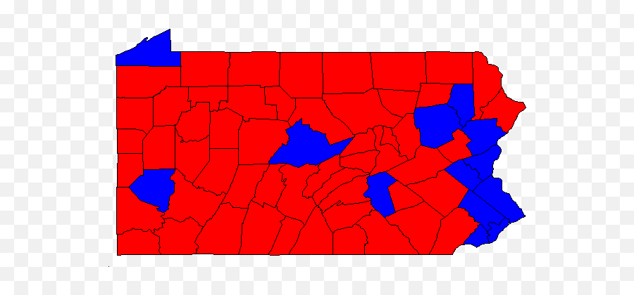 Donald Trump - Pennsylvania Electoral Map By County 2012 Emoji,Presidents Showing Emotions