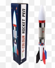 Giant Space Age Rocket Pen - Rocket Pen Emoji,Rocket Emoji Png