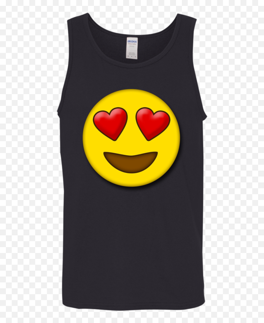 Cute Heart Eyes Emoji Valentineu0027s Day Love Menwomen Tank - Sleeveless Shirt,Best Emoticon?