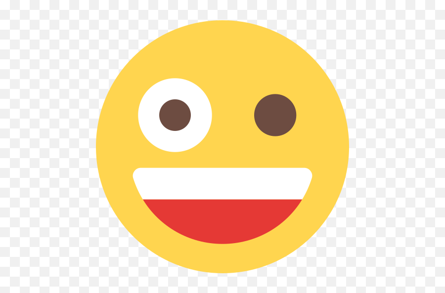 Zany - Ícones De Smileys Grátis Wide Grin Emoji,Criar Emoticons Para Facebook