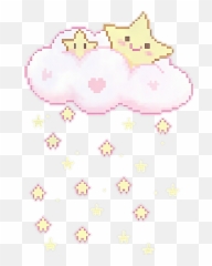 Kawaii Desktop Wallpaper Pastel Hello Kitty Drawing - Pixel Kawaii Transparent Background Emoji,Linestone Hello Kitty Emoticon