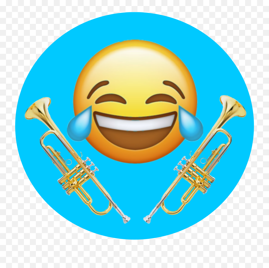 Pouetpouetmdr Sticker - Cartoon Laughing Face Transparent Emoji,Trombone Emoji