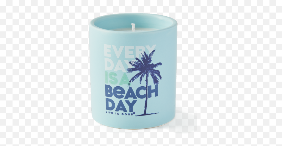 Every Day Is A Beach Day Scented Candle - Cylinder Emoji,Emotions Revealed Candle