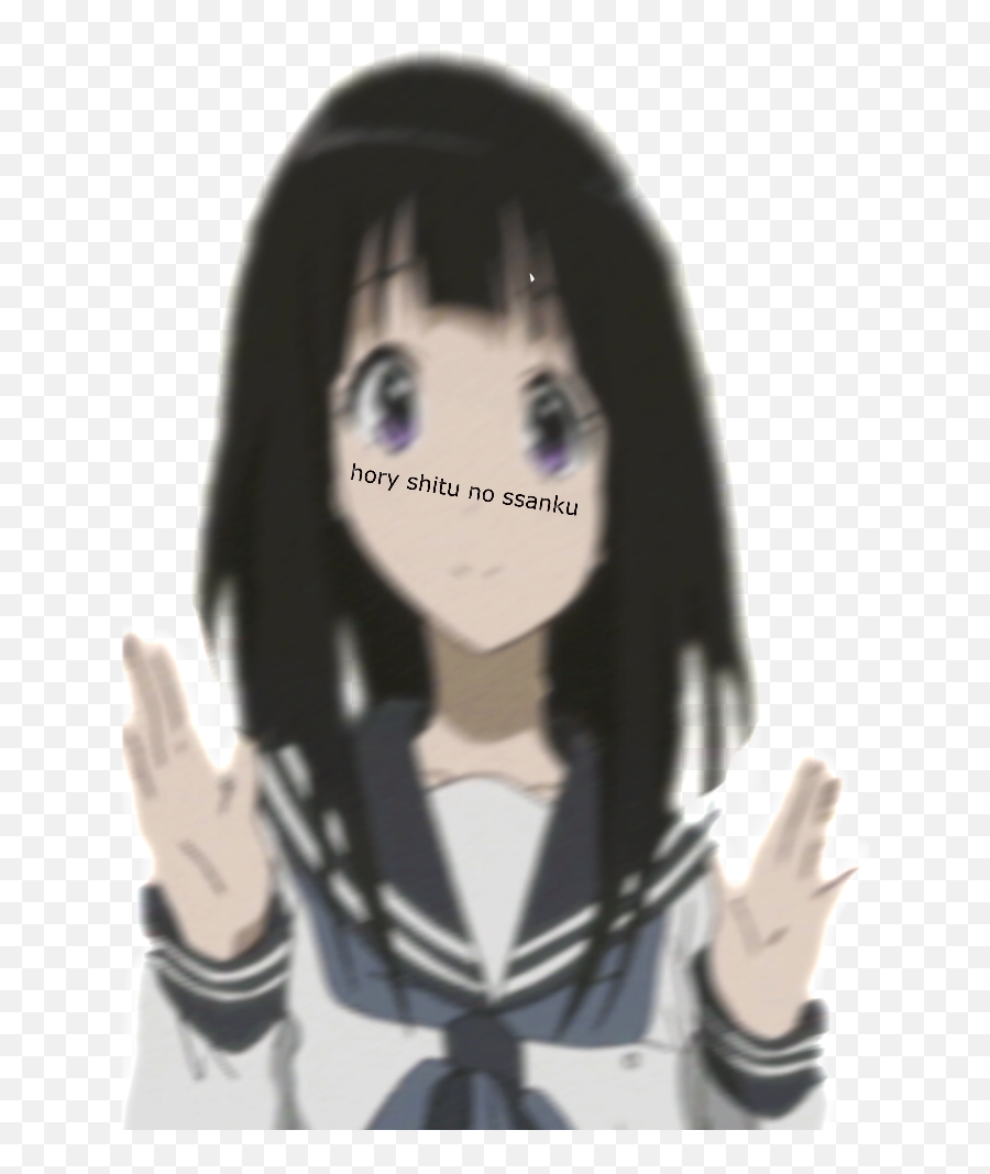 Anime Animegirl Hyouka Sticker By Boofus - Gif Anime Girl Emoji,Anime Girl Meme Emojis