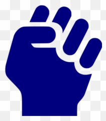 Navy Blue Clenched Fist Icon - Green Fist Icon Emoji,Emoticons Punch Fist