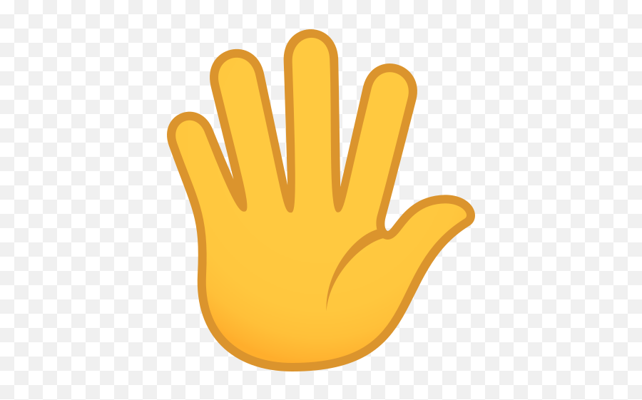 Emoji Hand With Fingers Spread Out - Emoji De Mão,Fingers Crossed Emoji