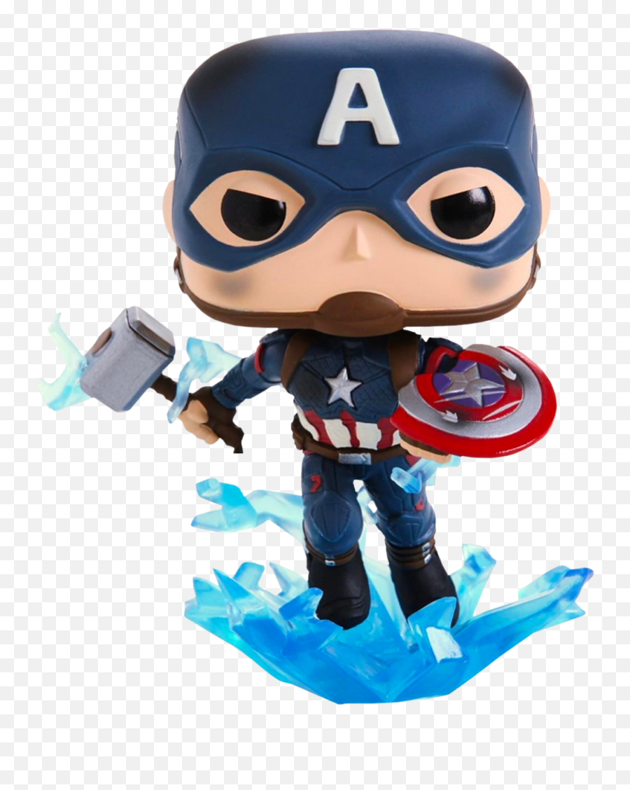 Endgame Captain - Funko Pop Marvel Captain America Emoji,Mjolnir Facebook Emoticon