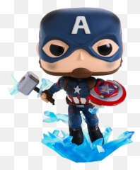 Endgame Captain - Funko Pop Marvel Captain America Emoji,Mjolnir Facebook Emoticon