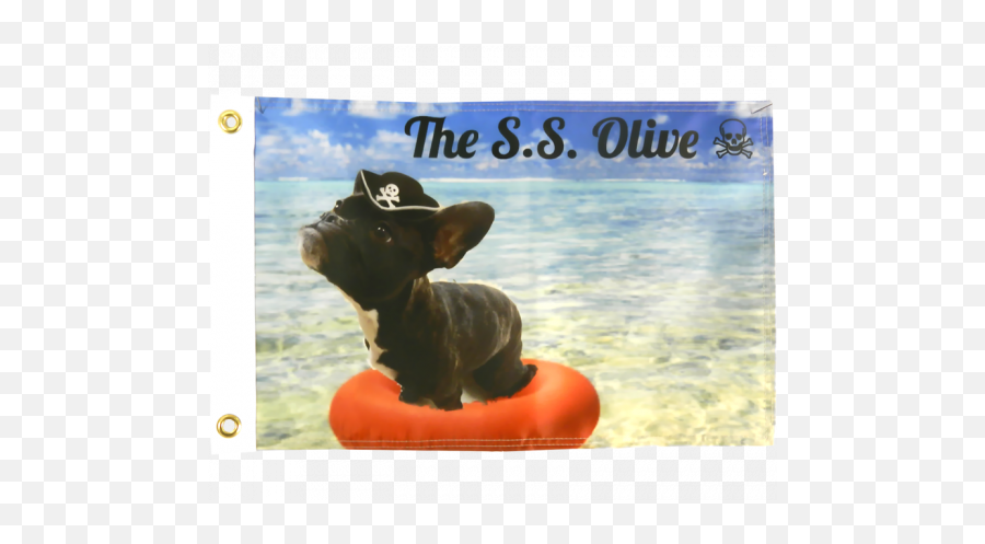 Custom Printed Boat Flags - Dog Supply Emoji,Haalf Mast Flag Emoticon