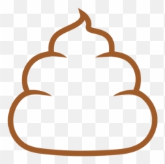 Simple Emoji Poop Stroke - Transparent Png U0026 Svg Vector File Language,Mouth Crossed Out Emoji
