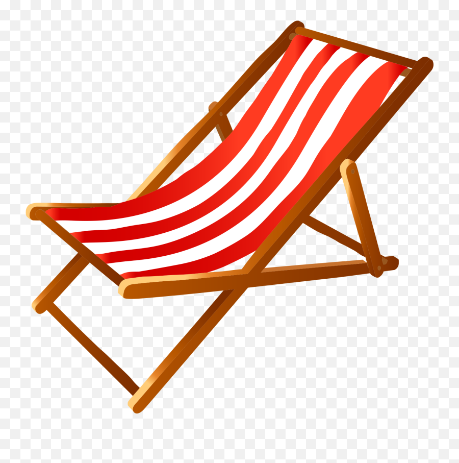 Eames Lounge Chair Table Deckchair Clip - Beach Chair Clipart Png Emoji,Chair Emoji