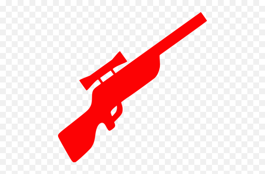 Red Sniper Rifle Icon - Gun Icon Aesthetic Pink Emoji,Sniper Heart Emojis