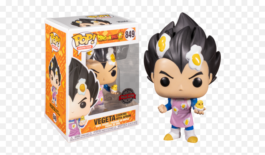 Funko Pop Dragon Ball Z - Vegeta Cooking With Apron 849 Funko Pop Vegeta Cooking With Apron Emoji,Dbz Scouter Emoji Transparent