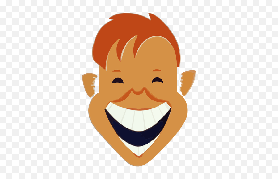 Laughing Boyu0027s Face Public Domain Vectors - Boy Laughing Png Emoji,Laughing & Crying Emoji