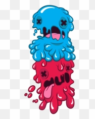 Monster Slime Mascot Illustration - Language Emoji,Mascot Mariah Emotions