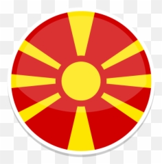 Macedonia Icon Round World Flags Iconset Custom Icon Design - Bandera Macedonia Emoji,Uk Flag, Show, And Ball Emoji
