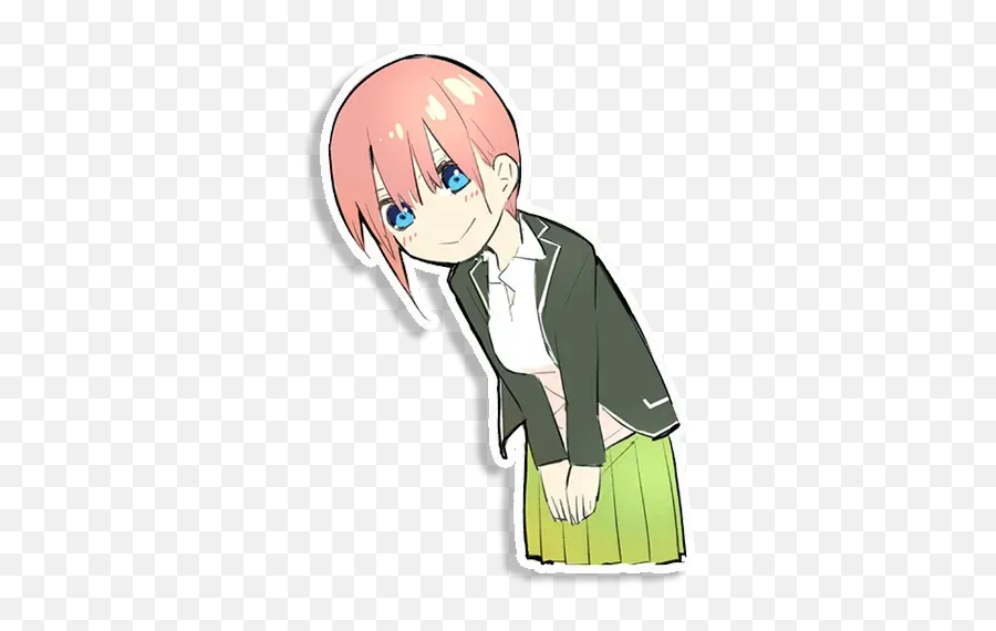 Gotoubun No Hanayome Sticker Pack - Stickers Cloud Emoji,Asian Emoji Staring No Ye Contact