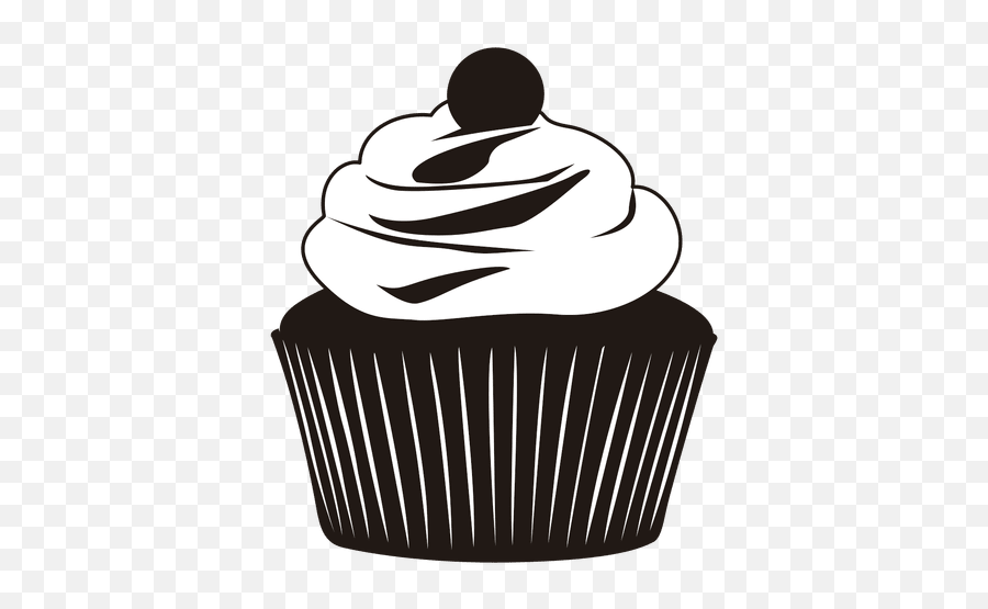 Delicious Cupcakes Muffin Clip Art Vector Graphics - Silhouette Cupcake Png Emoji,Muffin Emoji